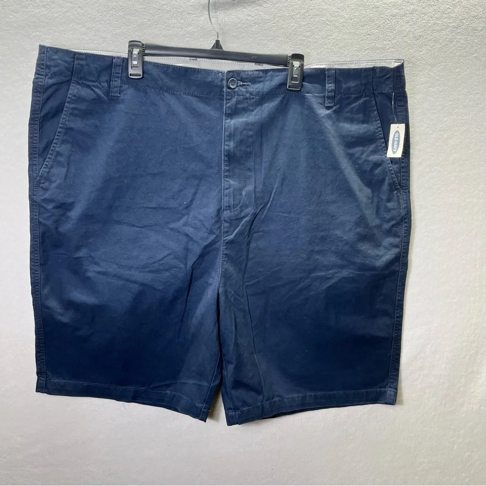 Old Navy Blue Chino Shorts Men’s 48 Big & Tall Navy Preppy comfy 2663